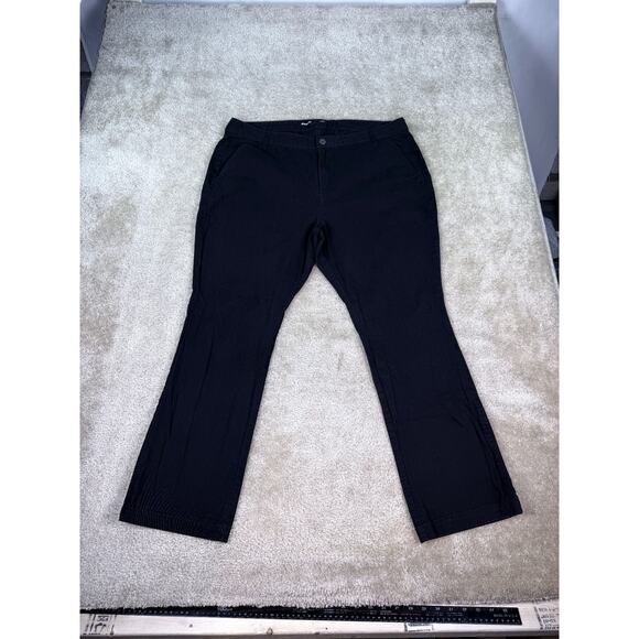 Old Navy Flare High Rise Pants Size 18 Womens Black Business Casual B610 - Picture 1 of 9